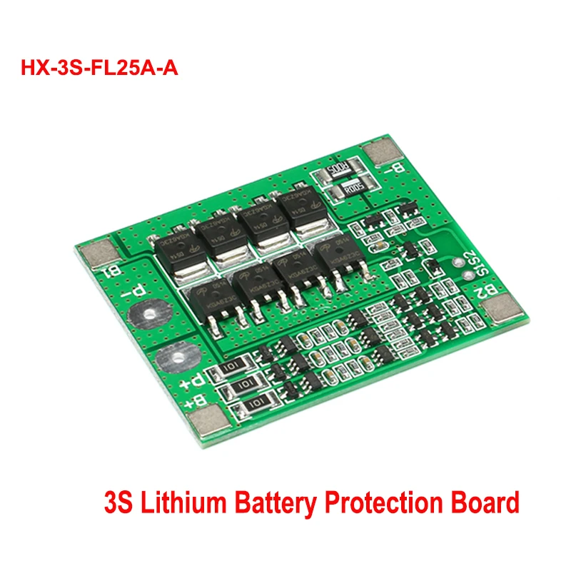 1 Pz 3S 18650 Li-Ion Caricabatteria Al Litio Scheda Di Protezione Balance Board Smart Bms Per Hx-3S-Fl25A-A