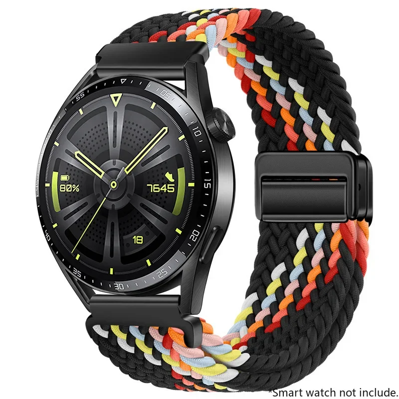Adjustable Nylon Buckle Strap for Smartwatches - 22mm/20mm
