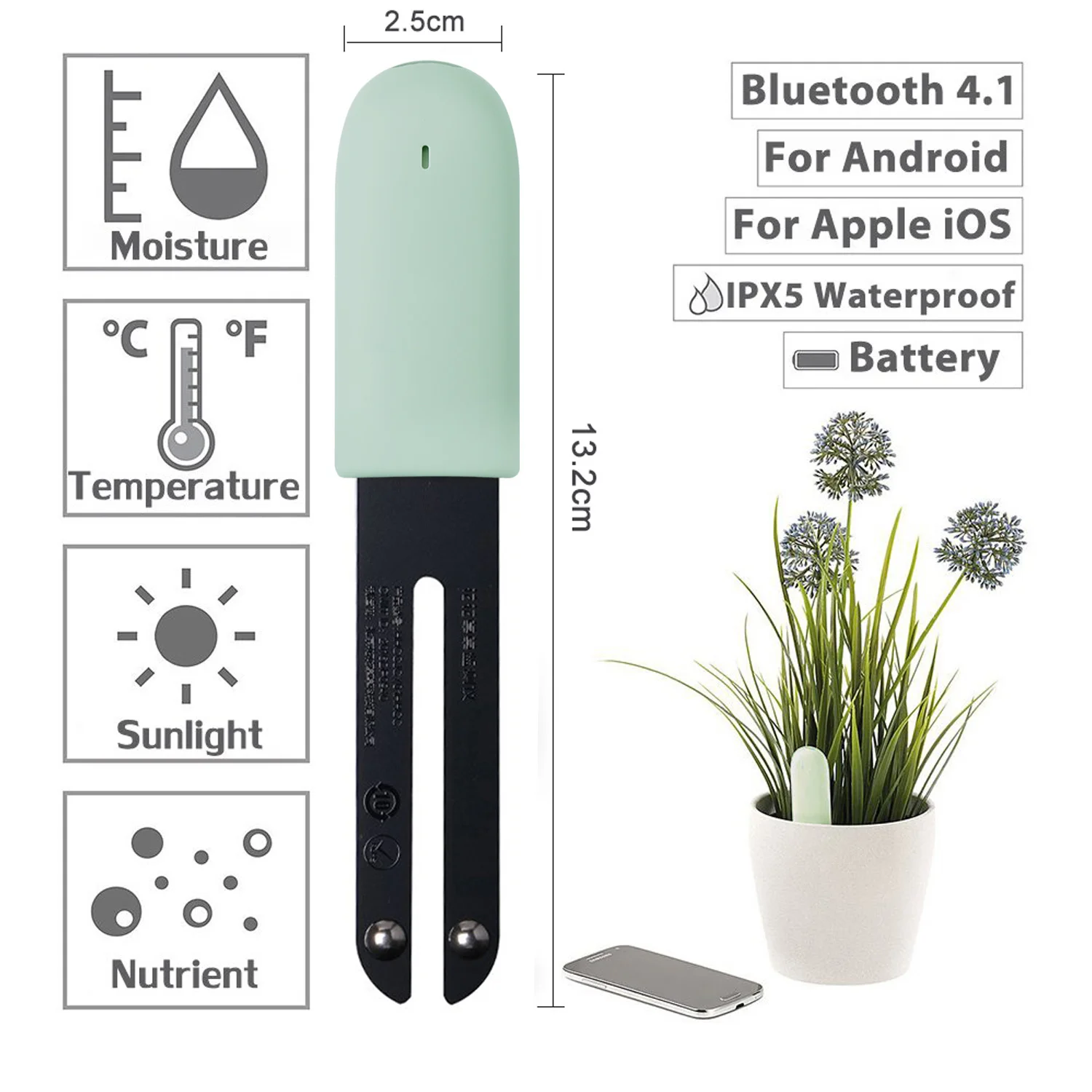Wholesale HHCC Flora Monitor Garden Care Plant Grass Soil Water Fertility Smart
