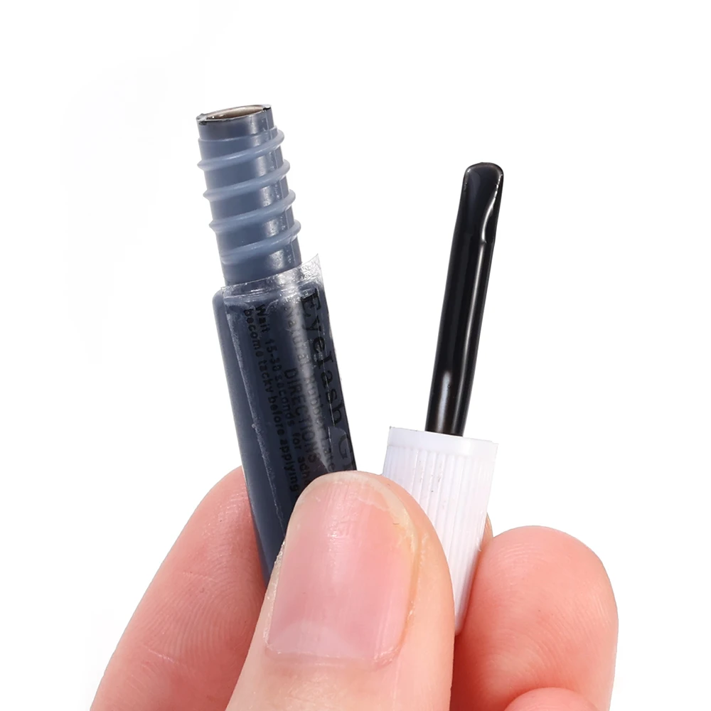 S4e90307bfe3444fc918954101d41b9b2T Black White Transparent False Eyelash Glue Disposable Waterproof Quick Dry Eyelashes Extension Lasting Lashes Glue Makeup Tools