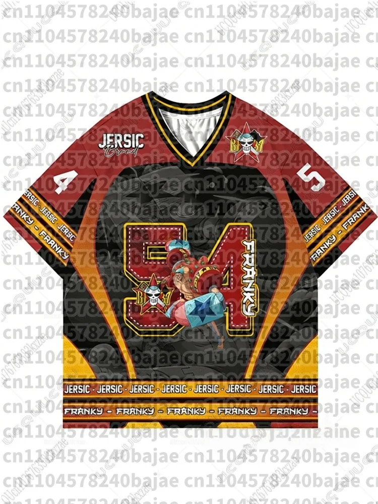Camisetas de Fútbol de Edición Especial de Anime One Piece Luffy 2026 para Adultos/Niños, Camisetas Casuales de Verano E