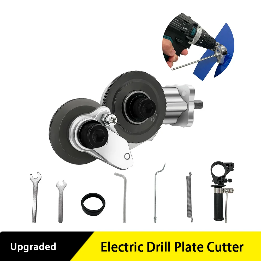 

Модернизированный резак для электрической дрели с адаптером, приспособление для металлической дрели «сделай сам» для резки железа, белой доски, стали, меди, алюминия