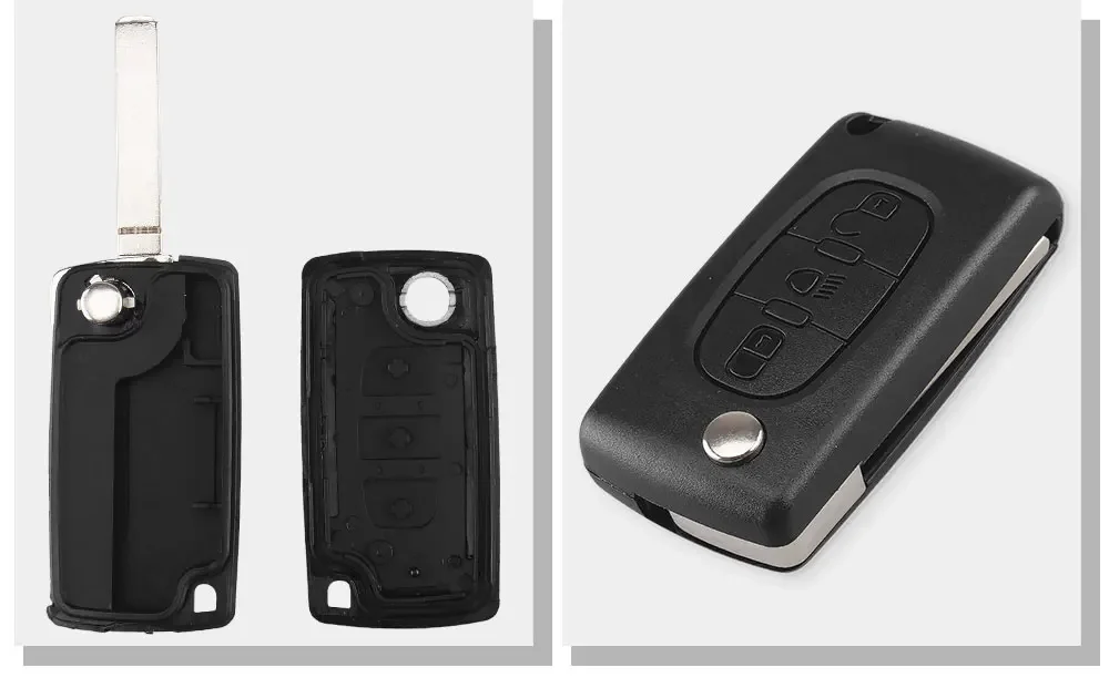 Guscio della custodia della chiave dell'auto con telecomando per Citroen - S4e9055029d484ce59e86144d1c5e9966W