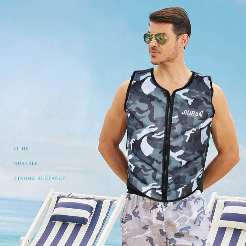 Lightweight Breathable Summer Camouflage Fishing Vest with Built-in Life Jacket for Adults and Kids No Strap Design Life Vest life jacket