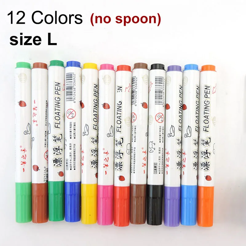 8/12 Colors Magical Water Floating Doodle Pens Water Painting Pen Kids  Drawing Early Education Magic