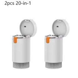 Ultimate 20-in-1 Electronic Cleaning Kit - Premium Screen, Earphones & Keyboard Care Tools (2PCS 20-1 White)