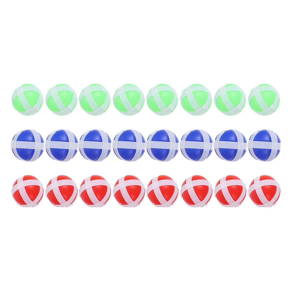 

24pcs Sticky Hook and Loop Balls Replacement Dart Board Sticky Balls for Toss and Catch Game ( )