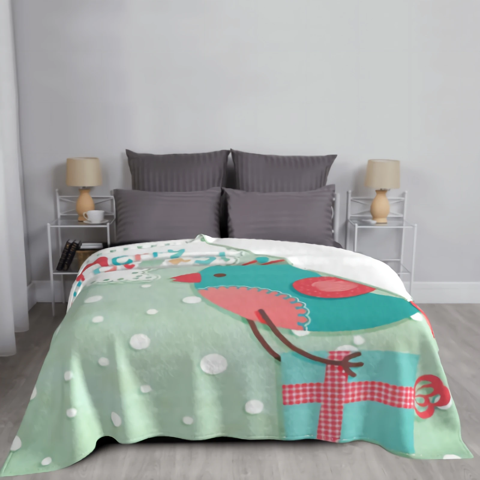 ���Ŀ� ����ִ� ũ�������� ���� ���, ���� ����Ʈ, �ƴ��� �÷���, ����ũ�� ȭ�̹�, ǫ���� ���, ������ ������ ħ�� ���, 80 ��ġ x 60 ��ġ