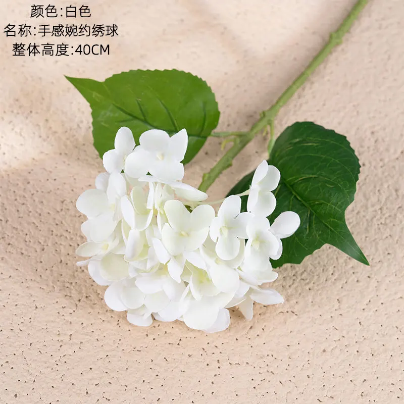 5Pc Hand Feel Hydrangea Artificial Flowers Real Touch Hydrangea