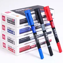 Stylo marqueur d'art Permanent coloré, 6 pièces/ensemble, étanche, Double pointe, peinture à l'huile, carnet de croquis, fournitures scolaires, papeterie pour étudiants
