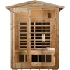 Outdoor infrared sauna for 2 people, can withstand outdoor temperature -5°F-104°F|Household low electromagnetic field sauna 1