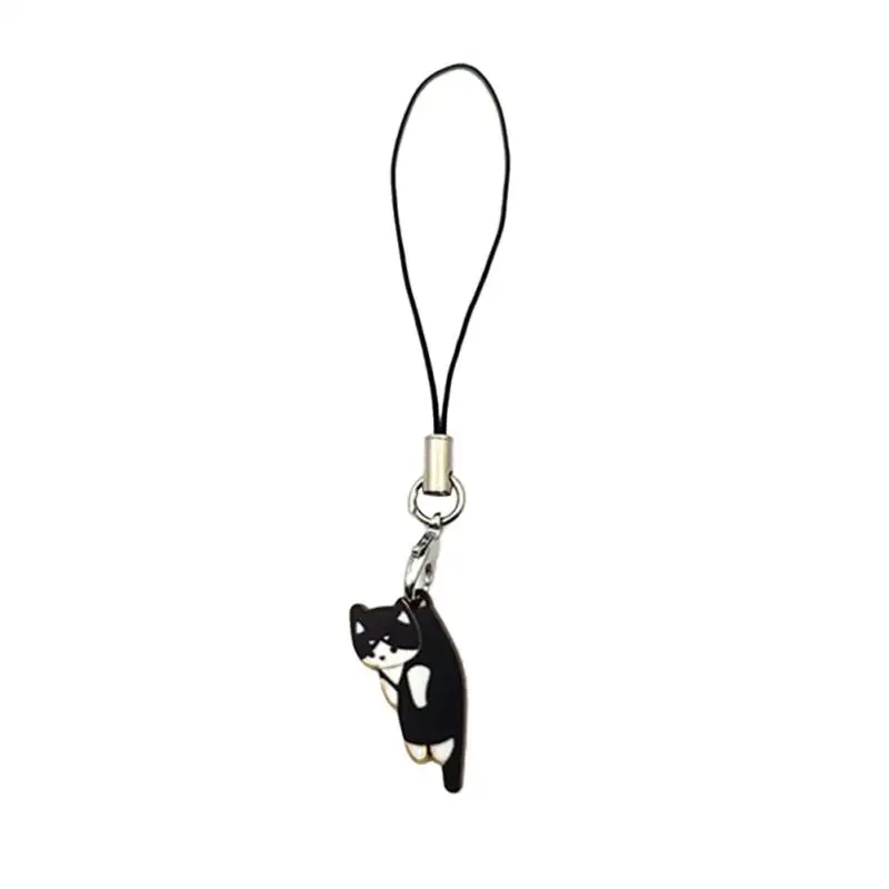 Fashion Practical Kitten Color Key Chain Mobile Phone Peripherals Pendant Simple Portable Cell Phone Accessories Cute phone keychain,phone charm