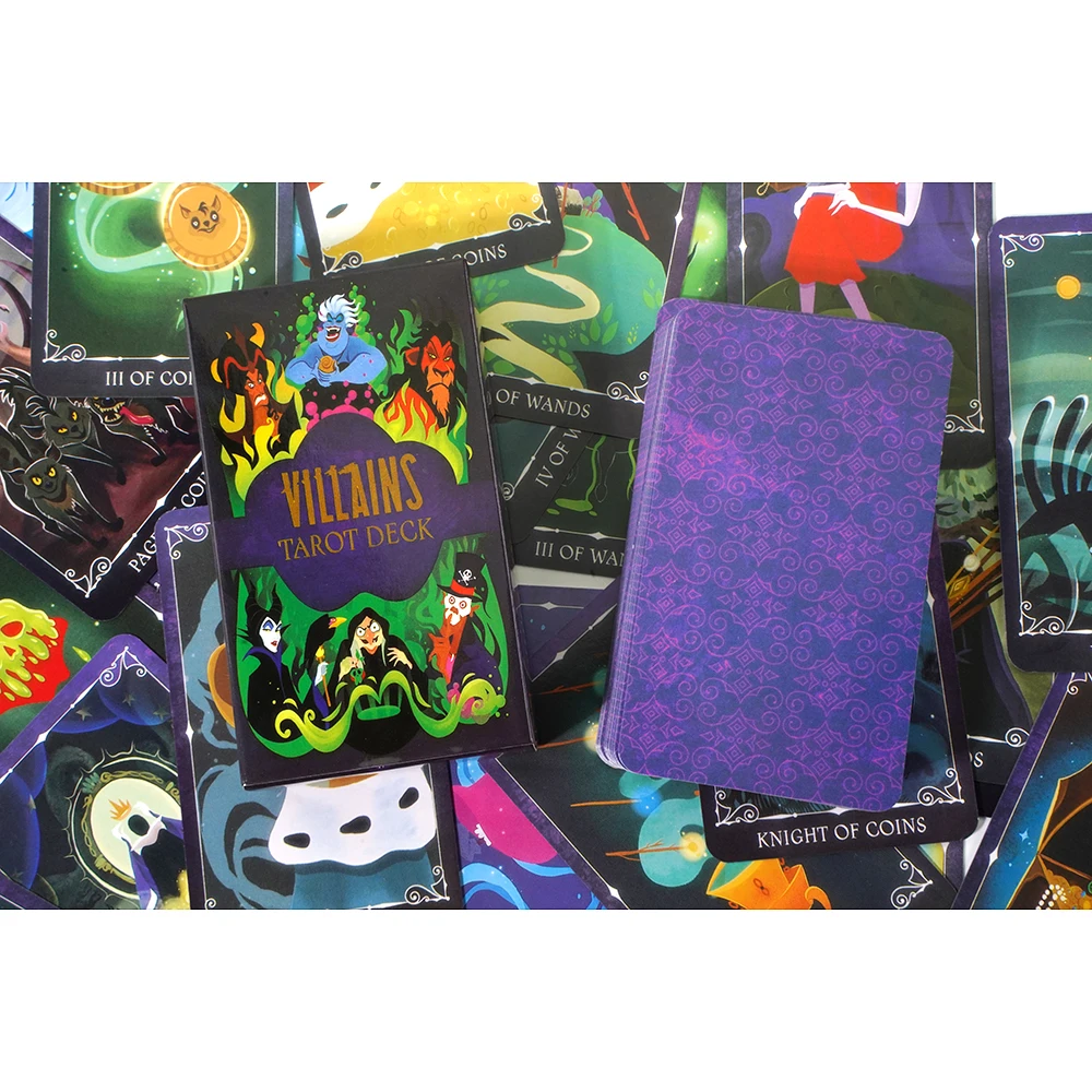 Villains Tarot Deck Labyrinth Movie Pop Culture Traditional 78-Card With Pdf Guidebook for Beginners