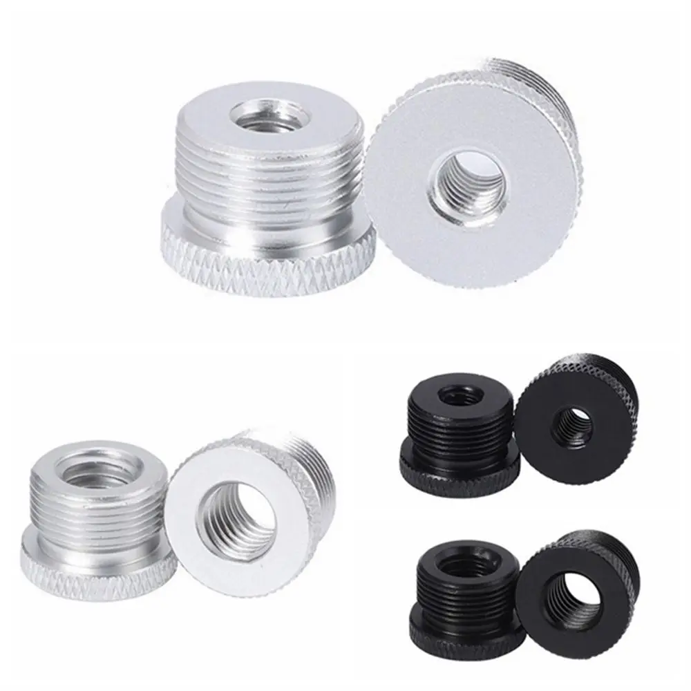

5/8-27 to 1/4 3/8 Microphone Conversion Screws Female to Male Aluminum Alloy Microphone Stand Screws Shock Mount Fine Teeth