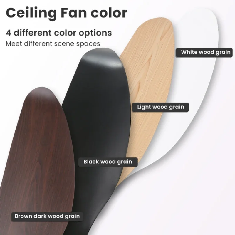38/52 Inch Ceiling Fan Living Room Restaurant Americans Modern  Office Without Light DC Remote control Electric Fan 110V 220V 6