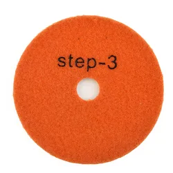 4 - Inch Diamond 3 - Step Polishing Tool for Granite, Concrete, Stone, and Marble (Grit 3)