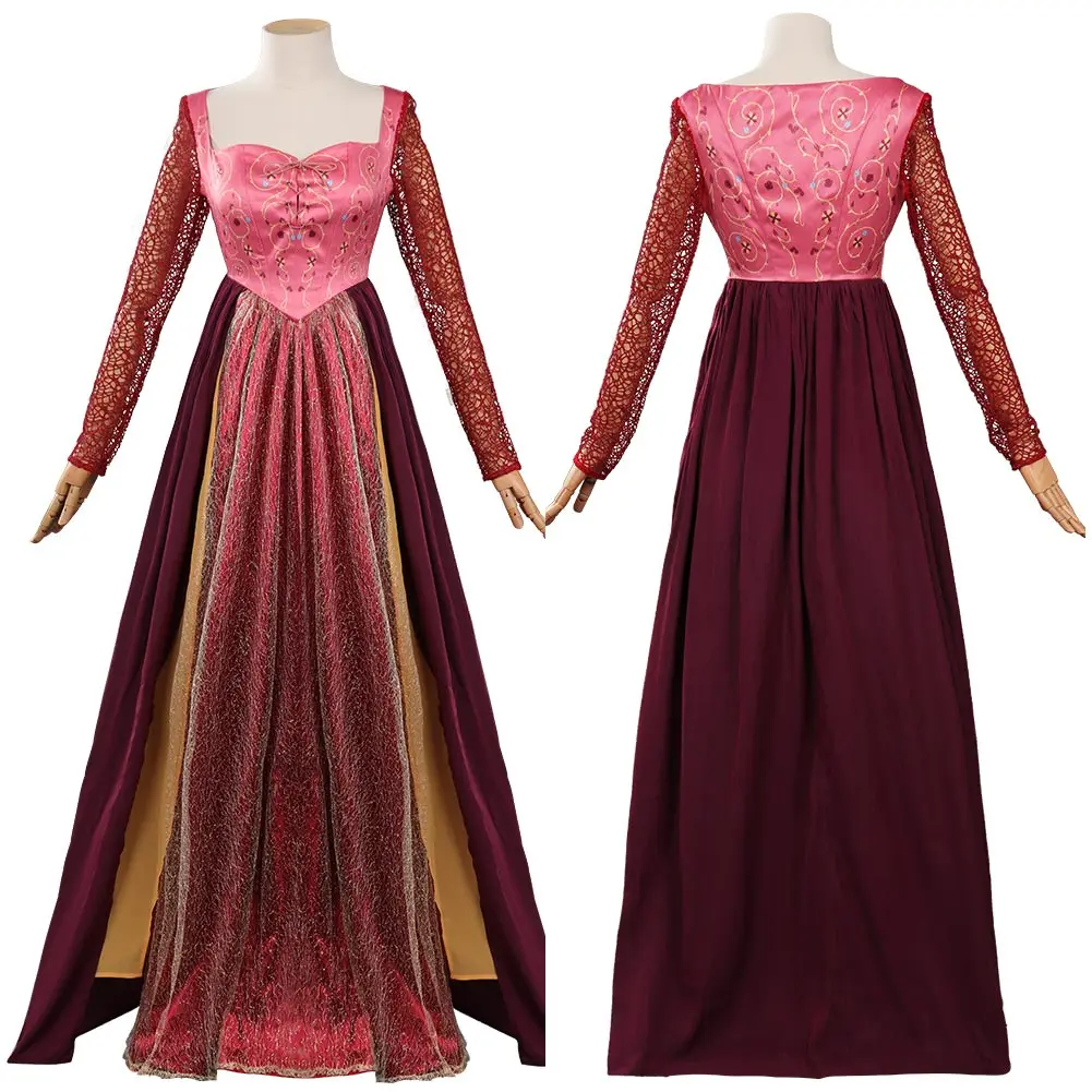Hocus Sarah Sanderson Cosplay Fantasia Costume Dress for Adult Women  Roleplay Mary Winifred Sanderson Halloween Carnival Suit - AliExpress, image size:1001x1001