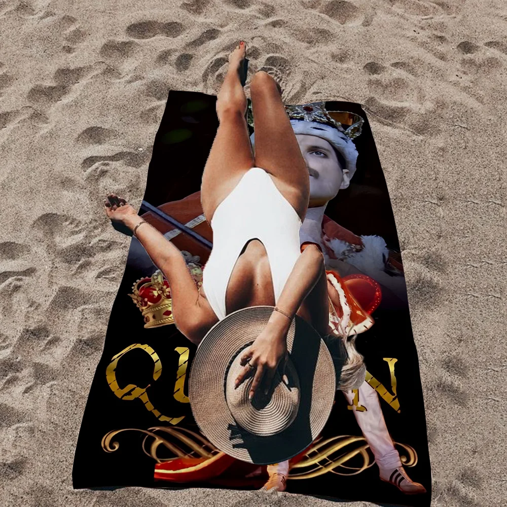 The Famous Band Queen Band Freddie Mercury Beach Towel For Kids Personalized Bath Towel Pool Vacation Gift Picnic Towel Gift 2