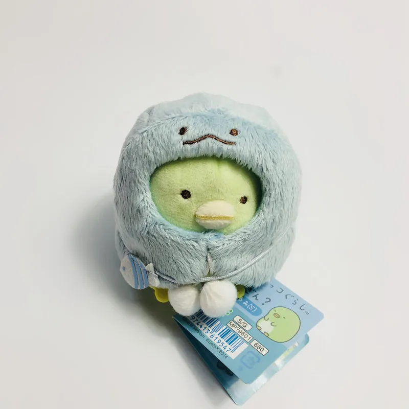 

9 см Kawaii японский Sumikko Gurashi угол био плюшевый брелок Подвеска Игрушка набивной плащ животные прекрасная сумка искусственная кожа