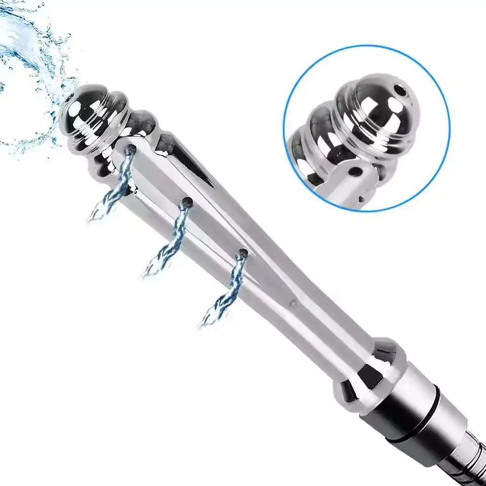Handheld Bidet Sprayer Metal 7 Holes Side Opening Bidet Anal Sprinkler Enema Cleaning Shower Colonic Douche Nozzle Vaginal Wash