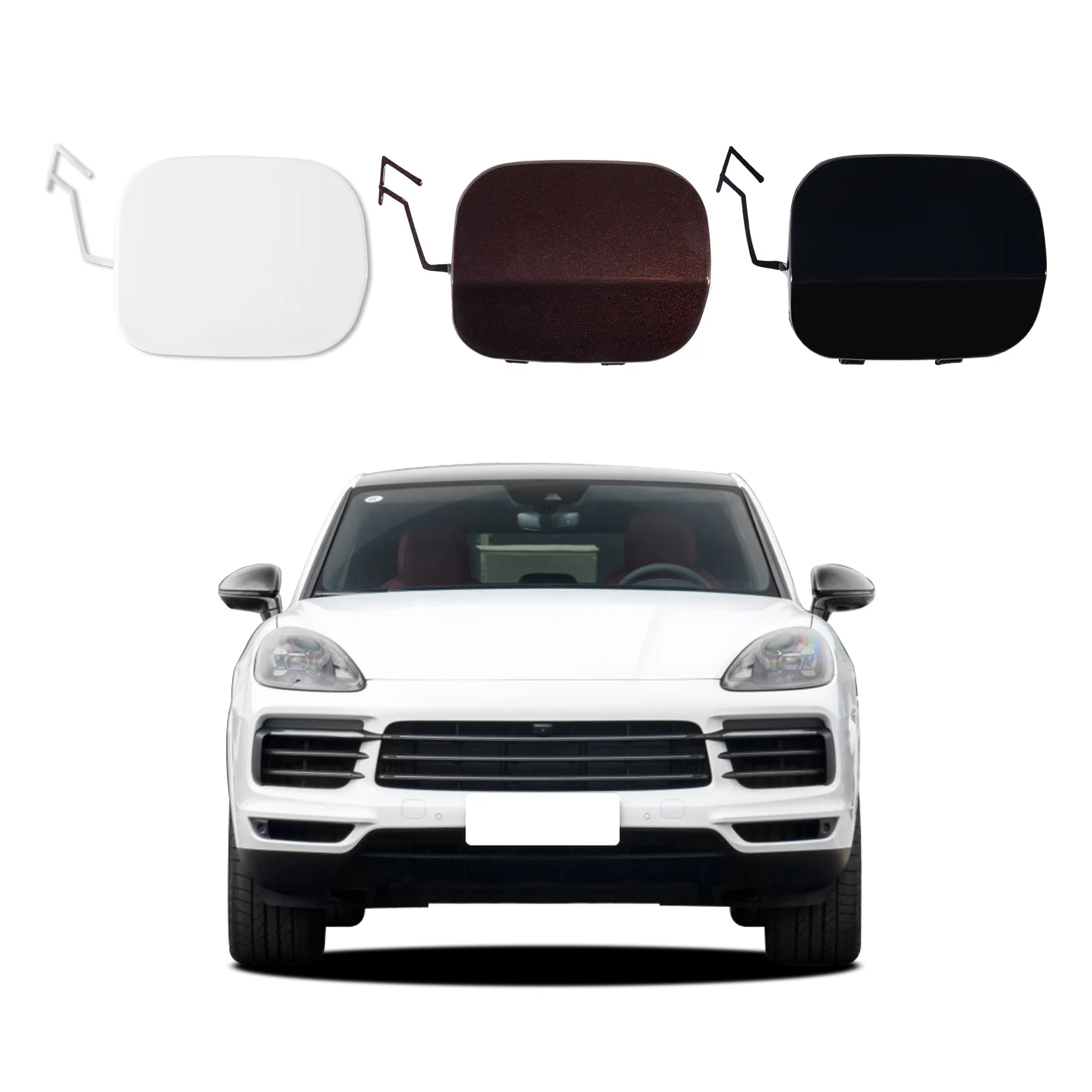 Front Bumper Tow Hook Cover Cap For Porsche Cayenne-9YA 9Y0 Fit Base GTS S Turbo Sport 9Y0807155G2X 9Y0807156G2X