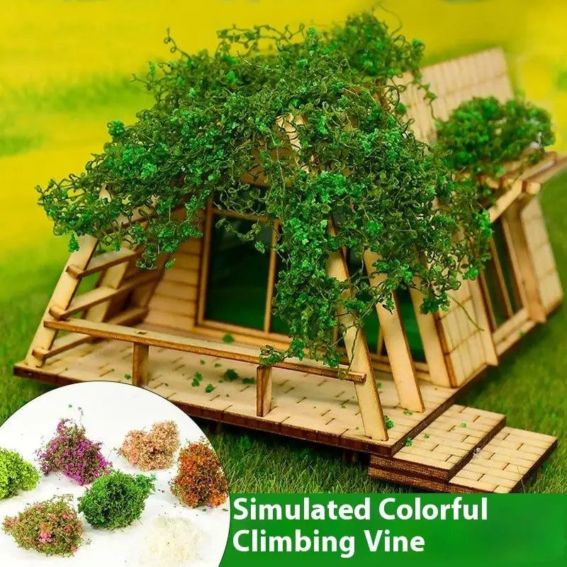 Artificial Green Plants Miniature Kit for DIY Model House Landscaping and Crafts