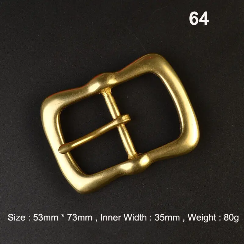 Premium Solid Brass Pin Buckle for Leather Craft and Belt Replacement