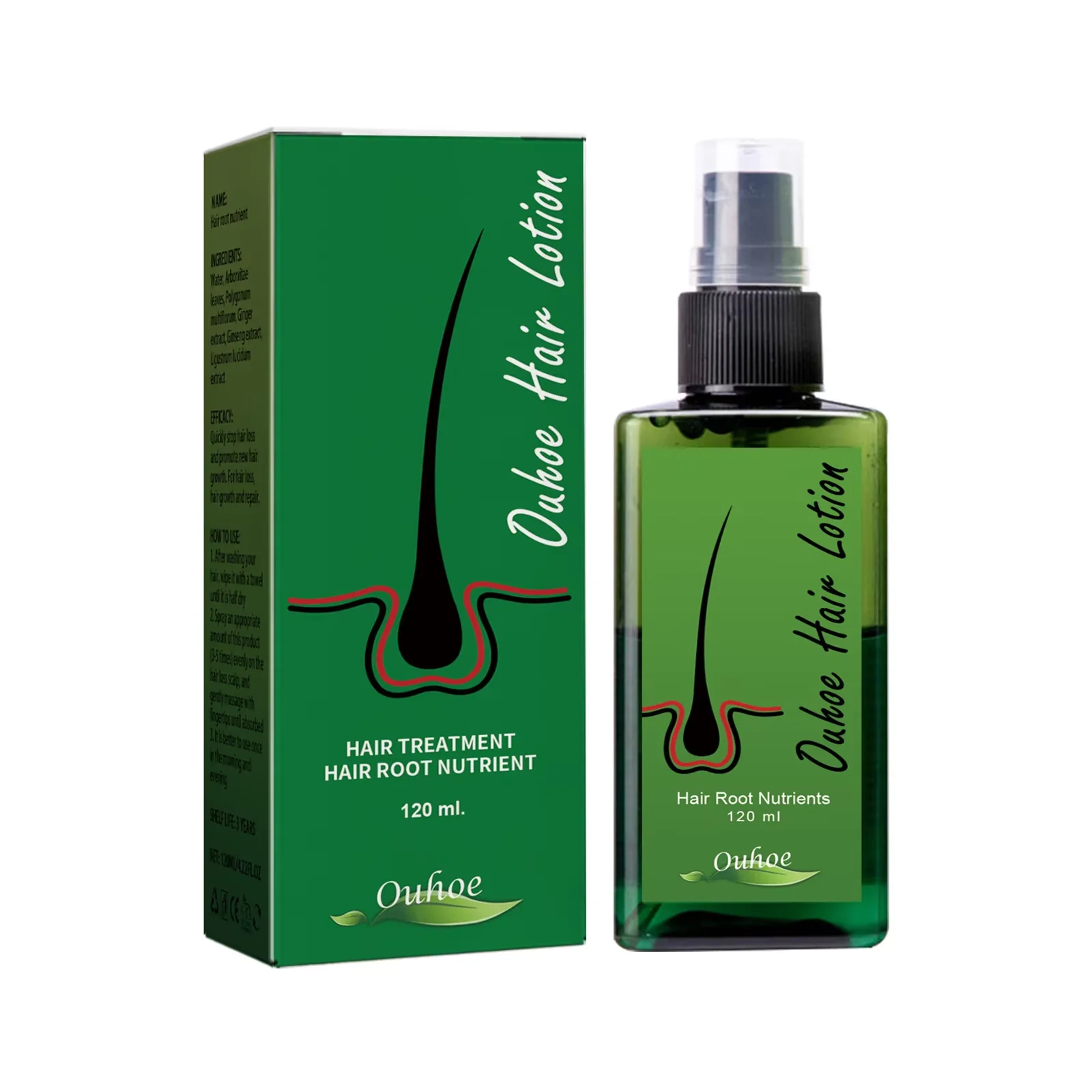 Spray per la ricrescita dei capelli per uomo, trattamento anticaduta e riparazione della radice dei capelli, siero per la crescita dei capelli, nuovo - immagine 2