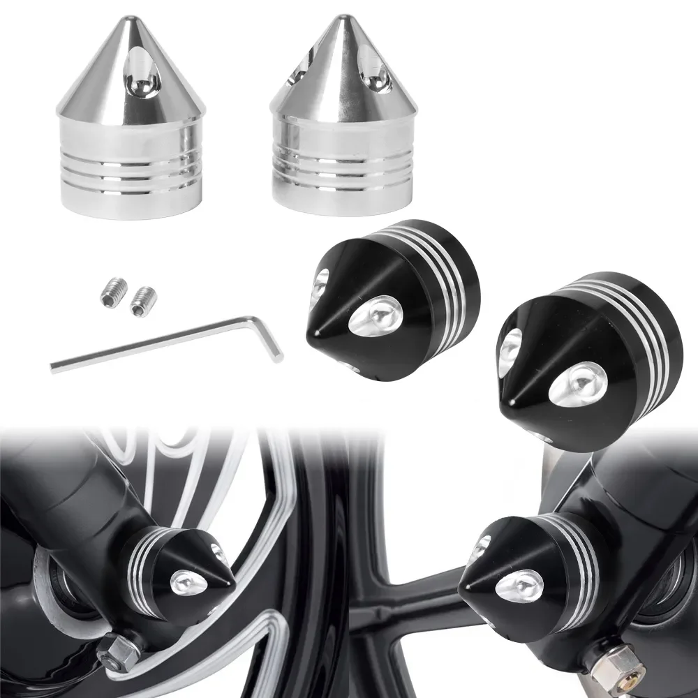 

Motorcycle 29MM Front Axle Nut Bolt Cover Caps For Harley Softail Dyna Touring Wide Glide Fat Bob Sportster Iron 883 Modified