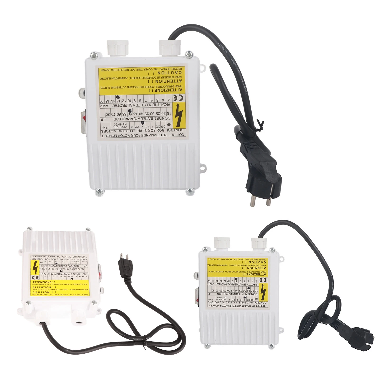 Pump Control Box Bulit in Thermal Circuit Breaker Controller for Well Submersible Household Suction Pumps