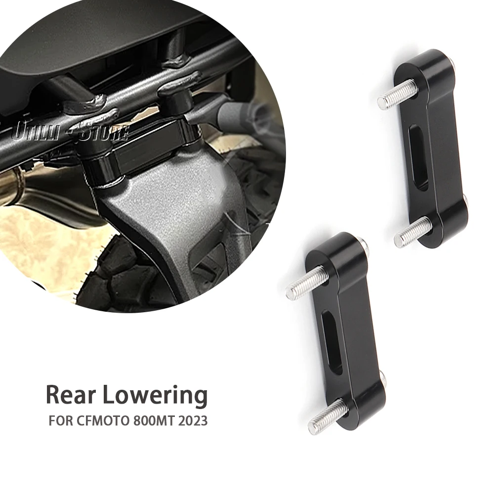 

For CFMOTO 800MT 800 MT 800mt 2023 Motorcycle Accessories Aluminum Alloy Lower Rear Seat Passenger Pedals Lowering Bracket Kit