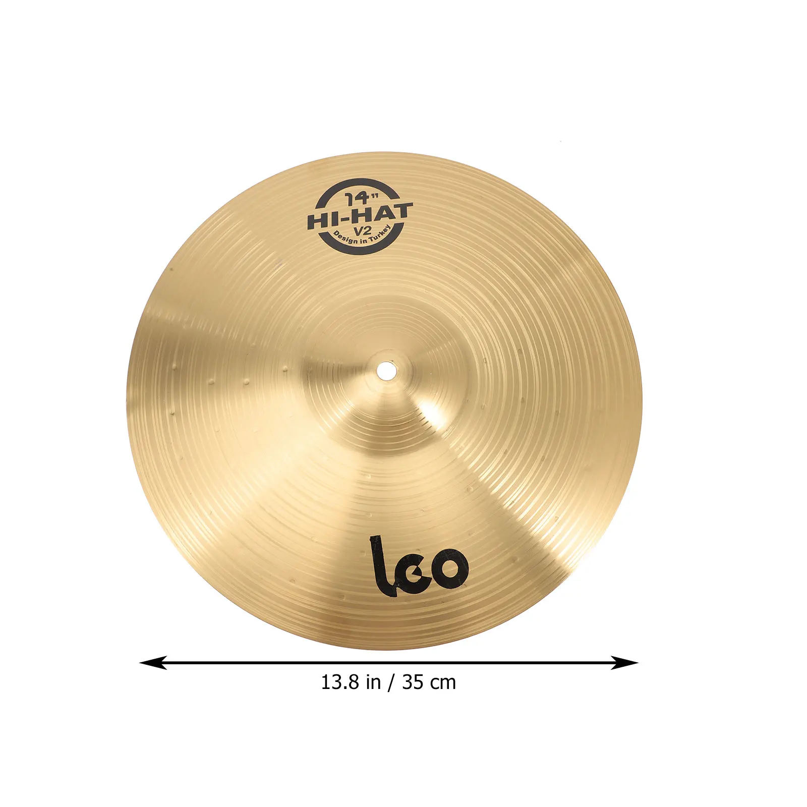 Crash Cymbal Drum Musical Instrument Accessories Brass Percussion Cymbals Prop for Drum Players 14/16 Inch Size Optional