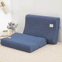 Taie d'oreiller en coton et Latex lavable 30x50cm, housse de coussin à mémoire de forme pour la maison, la chambre à coucher, accessoire de literie respectueux de la peau 6