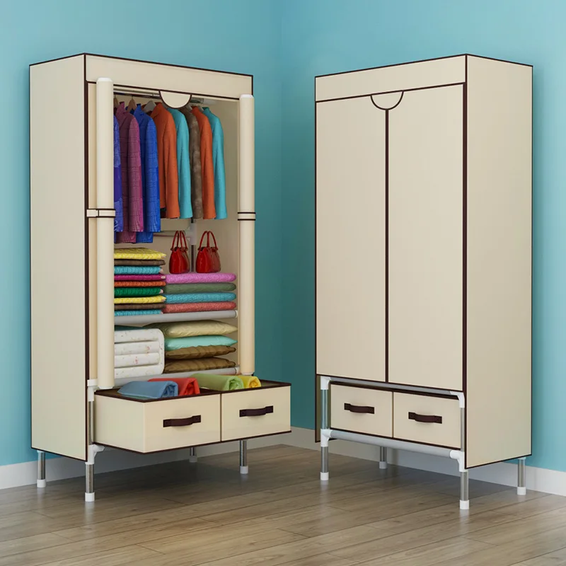 Furniture Simple Wardrobe Thickened Storage Cabinet Fashion Shelves Minimalist Modern storage cabinet cloth wardrobe fabric wardrobe