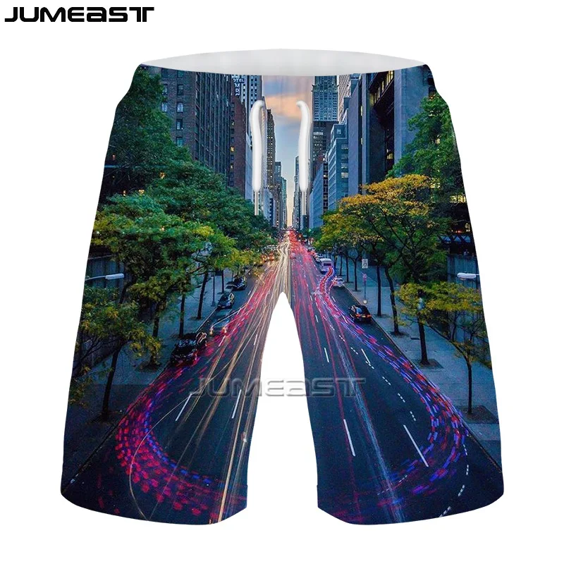 Jumeast Men Women Oversized Landscape Scenery Streetwear Shorts Trunks Board Shorts Beach Casual Sweatpants Summer Short Pants