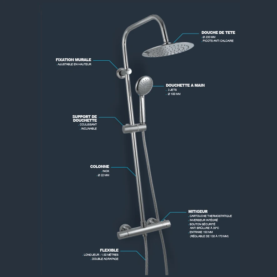 Douchette Rainshower Classic 160 mm