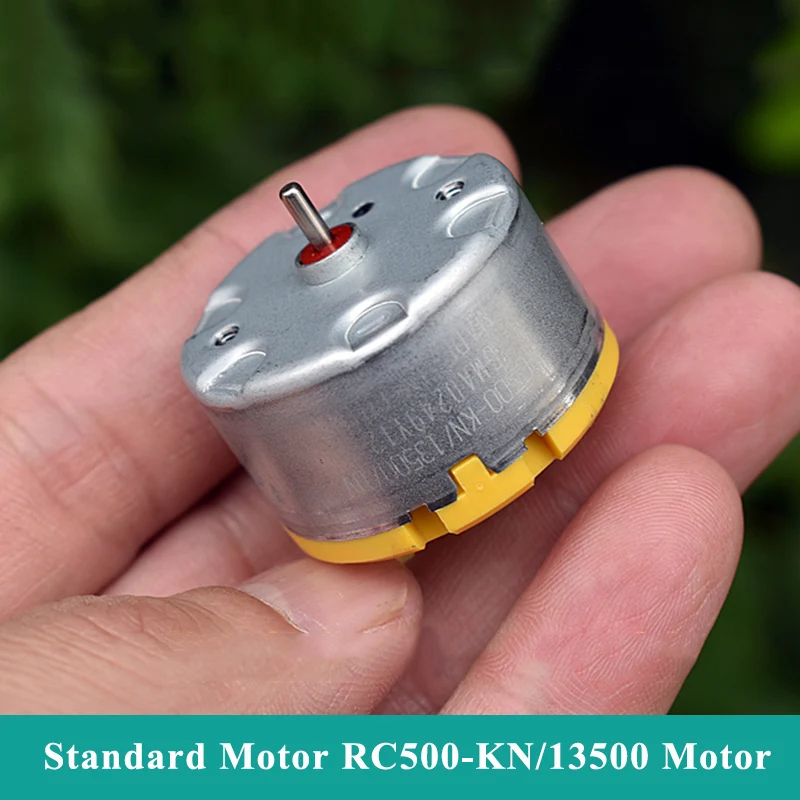 S.M.C Rc500-Kn/13500 Micro 500 Motore Dc 6V-12V 5400Rpm Mini 32Mm Di Diametro Motore Rotondo Fai Da Te Casa Spazzatrice Robot Fragranza Macchina