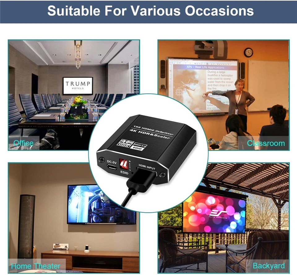 Proav-divisor Hdmi Uhd 2.0 1x2 Hdcp 2.2 Divisor Hdr Divisor Blu-ray Dvd Ps3 Ps4 4k 4k - Image 6