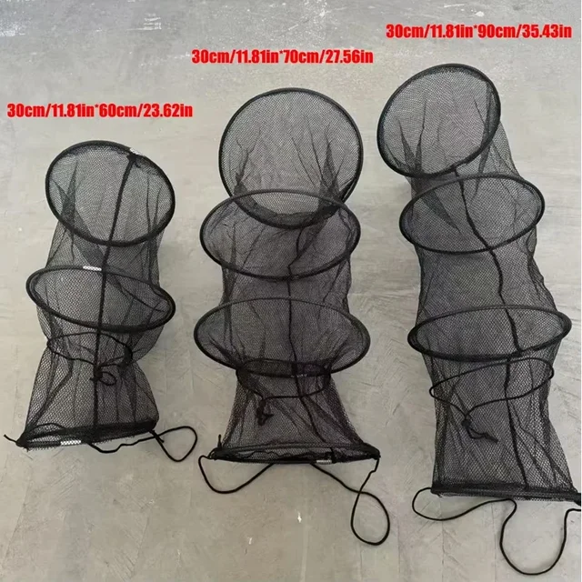 Fishing Landing Net, Foldable Large Fish Net with Safety Rope & Carry Bag, Lightweight Landing Net for Catch and Release, Portab 3