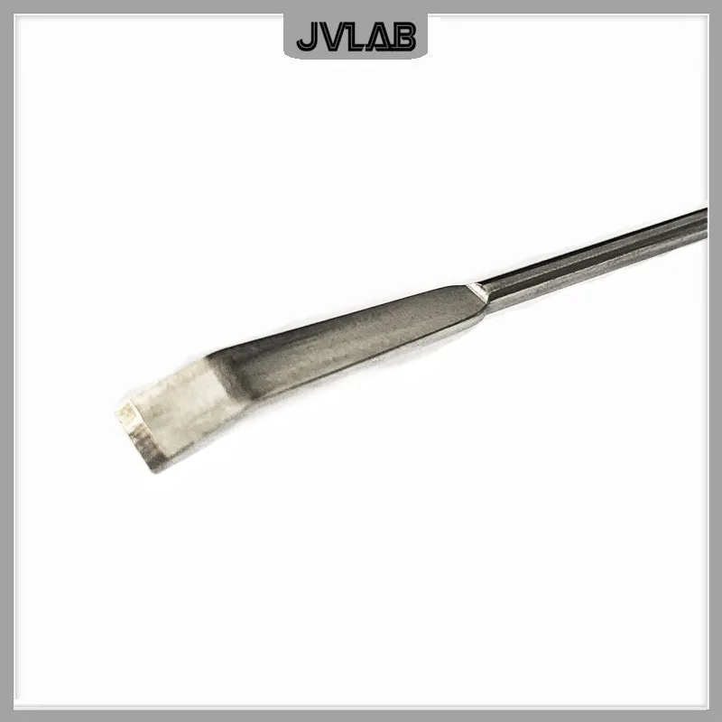 Micro Drug Scraper Spoon Stainless Steel Spatula Scoop Shovel Length 220 mm SUS Trace Medicine Spoon 22 cm 5/PK