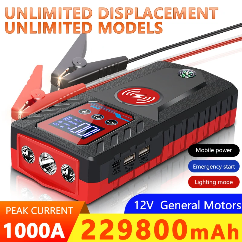 229800mah 8000A Portable Jump Starter 12V High power Automobile