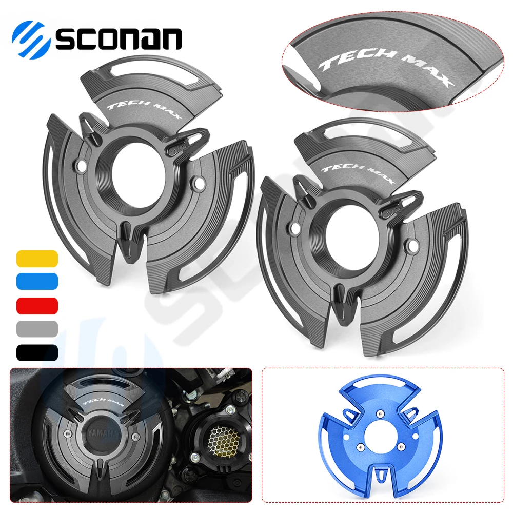 

For Yamaha TECHMAX TMAX 560 2020 2021 2022 tech max Motorcycle Engine Protective Cover Guard Protector Engine Stator Cover Guard