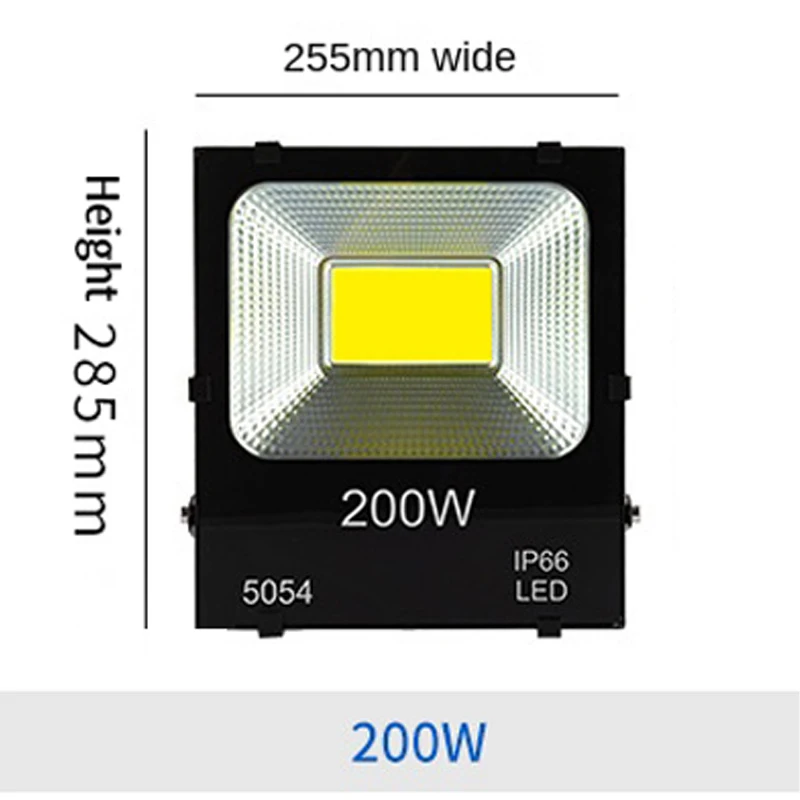 thumbnail image 1 of Lámpara de pared LED para exteriores MOSLIGHTING, 30 W, 50 W, 100 W, 150 W, 200 W, reflector LED de alta potencia para exteriores, resistente al agua, iluminación para jardín, 1 of 5