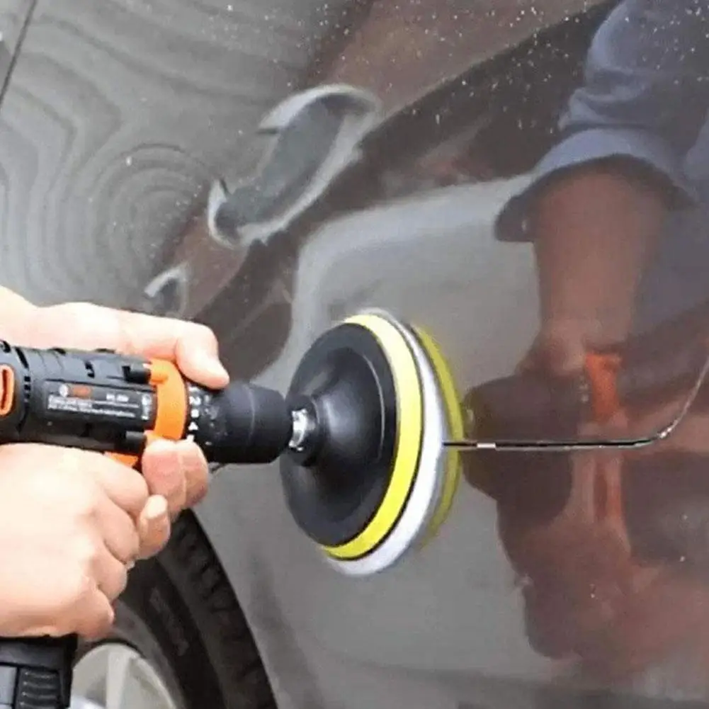 Car Polishing Pad Soft Wool Pad Waxing and Polishing Locomotive Body Disc Cleaning Scratch Removal Tool 3/4/5 Inch