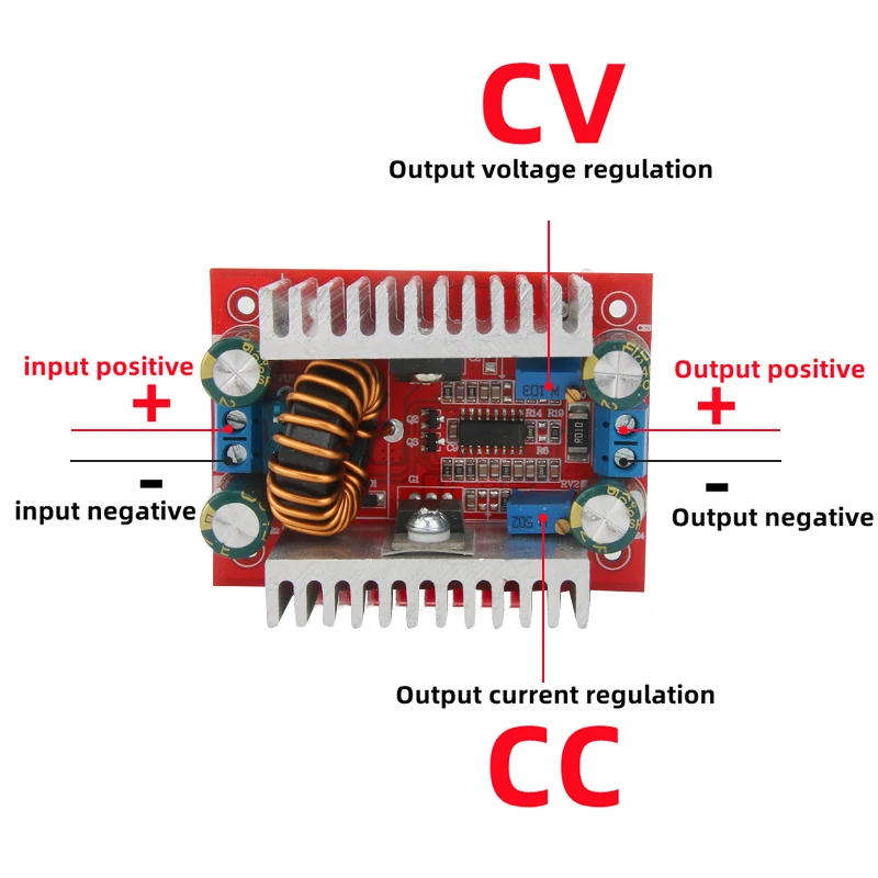 

DC 400W 15A Step-up Boost Converter Constant Current Power Supply LED Driver 8.5-50V to 10-60V Voltage Charger Step Up Module