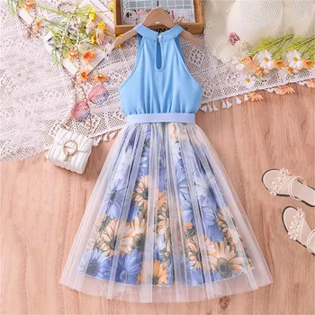 Dresses for School Kids Children's Girl's 2024 Children's Clothing New Children's Clothes 7 Vintage Dress vestidos para niñas 2