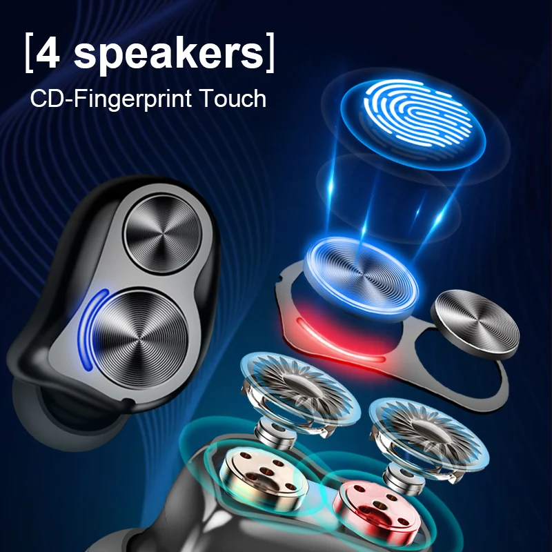 TWS-   5.0 ̾, 9D HiFi ׷ ̾   (ũ )