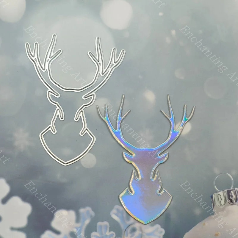 

Christmas Reindeer Portrait Metal Cutting Dies New Stencils for Scrapbooking/Photo Album Decorative Embossing DIY Paper Cards