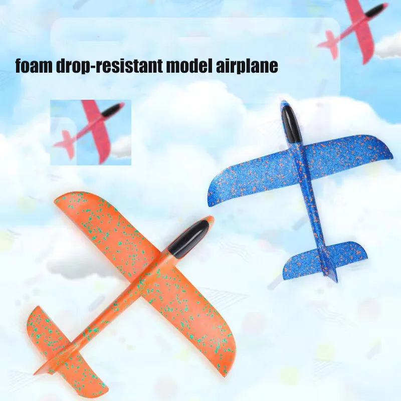 

2022 New Foam Airplane Stuntman Throwing Slalom Model Drop-resistant And Plug-in Model Aircraft Style Upgraded Plaza Park Toys