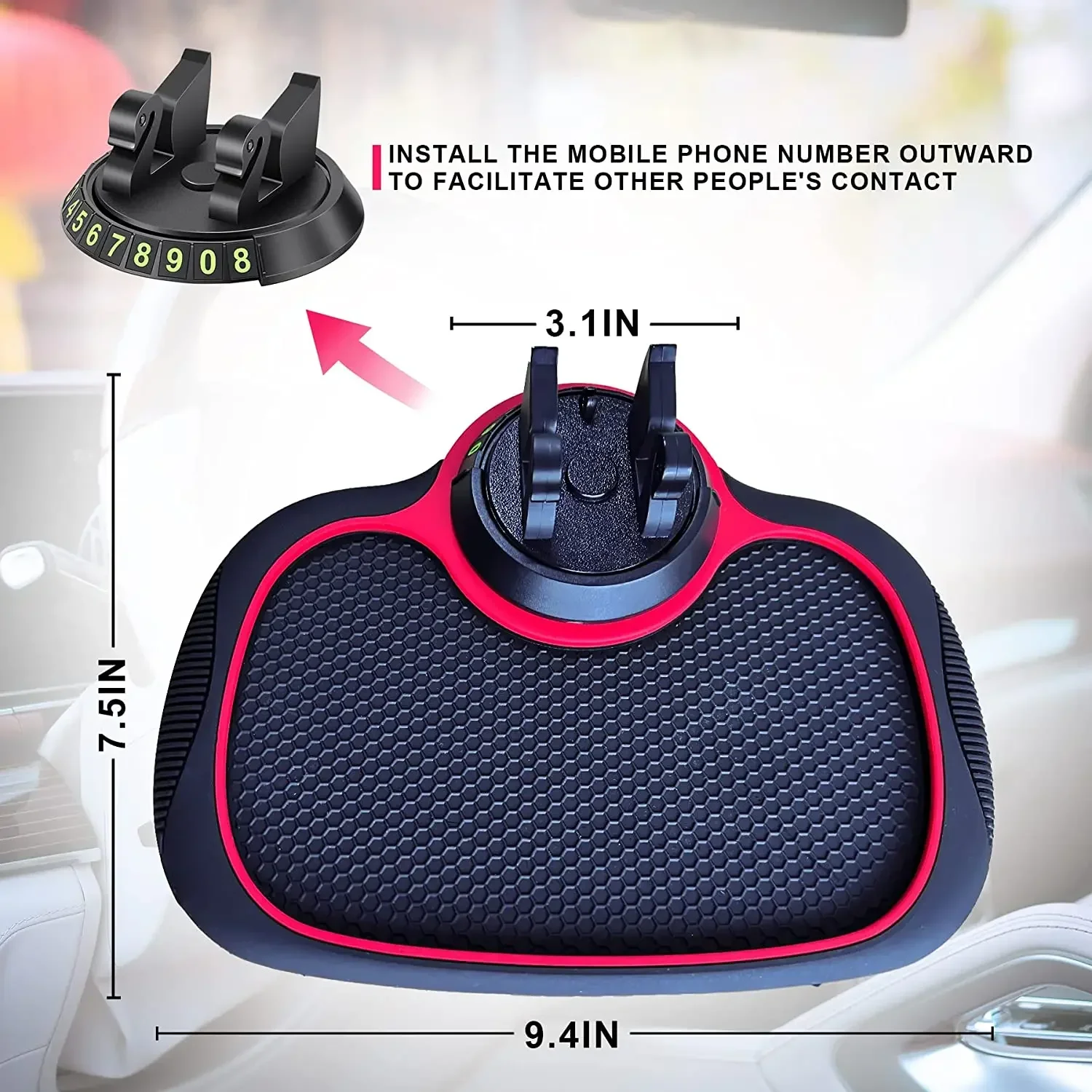 Silicone Non Slip Phone Pad Car Dashboard Mat